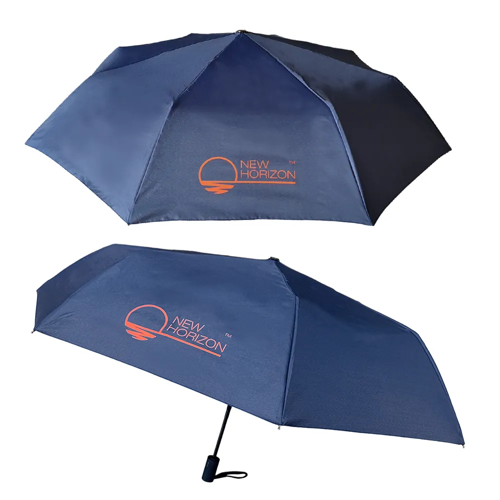 21" Auto Open/Close Foldable Umbrella with Black UV