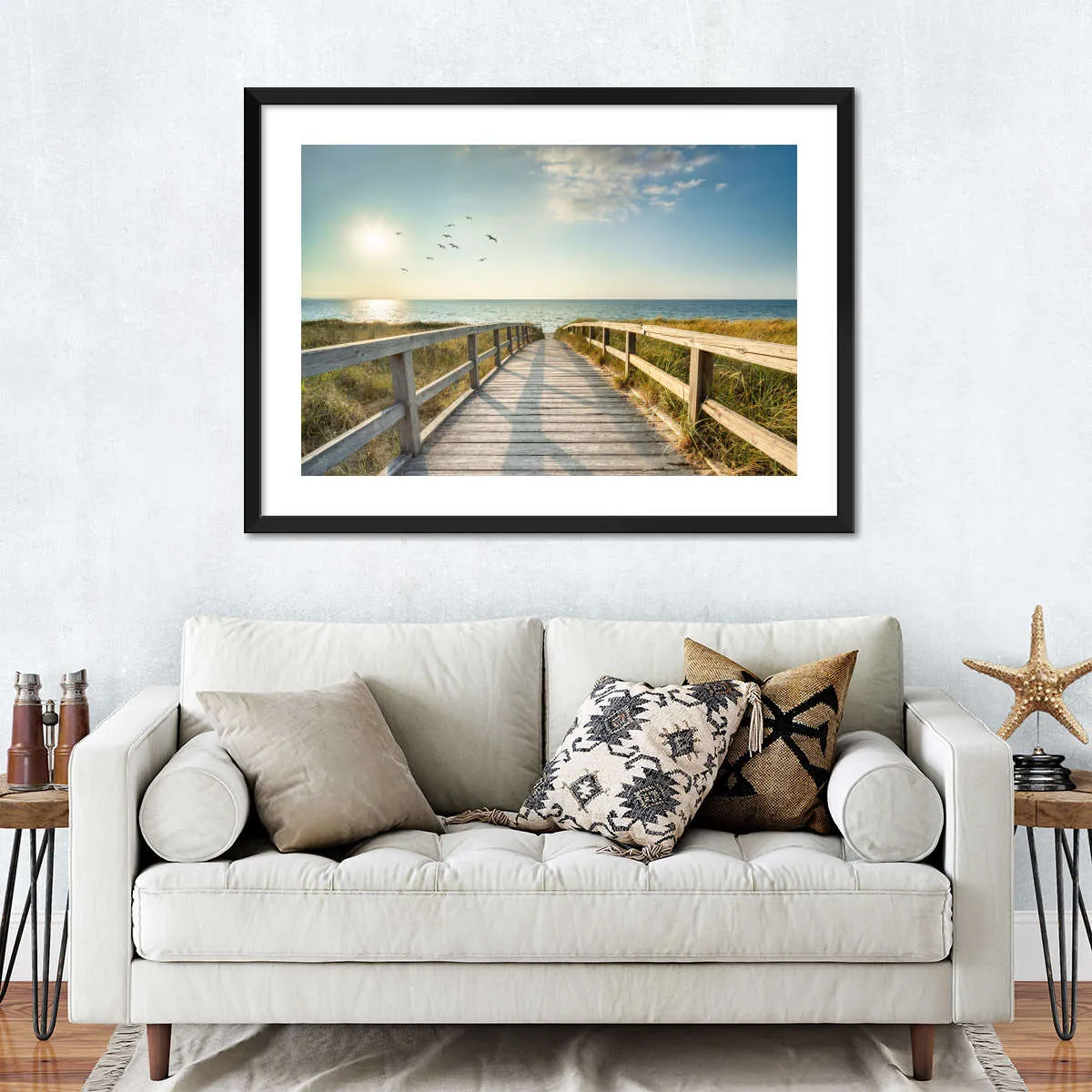 A Boardwalk To The Beach Wall Art