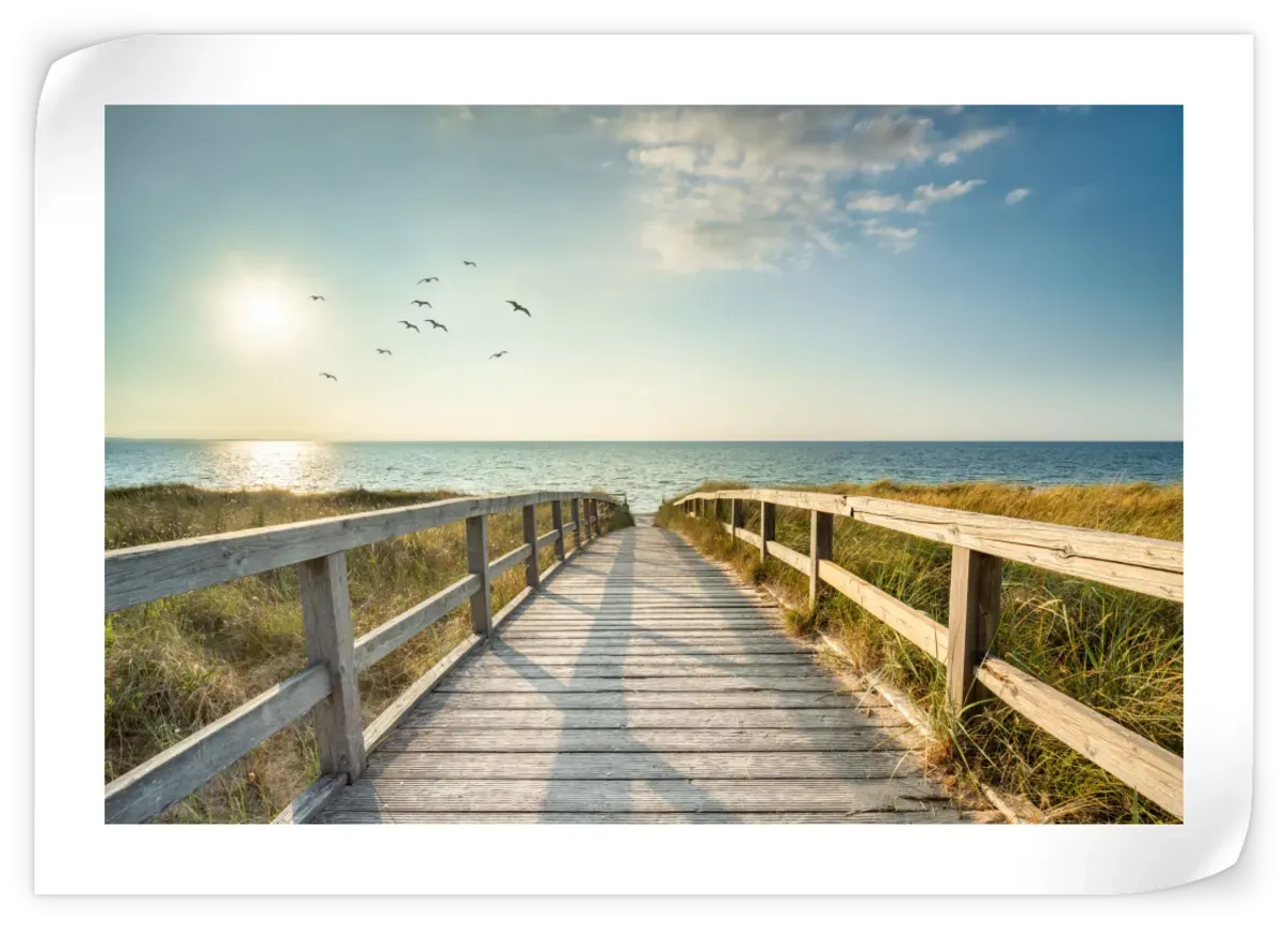 A Boardwalk To The Beach Wall Art