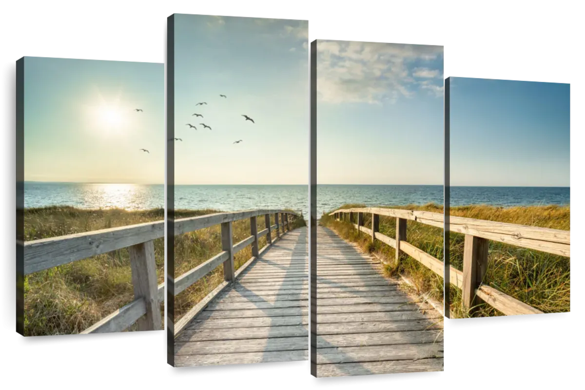 A Boardwalk To The Beach Wall Art