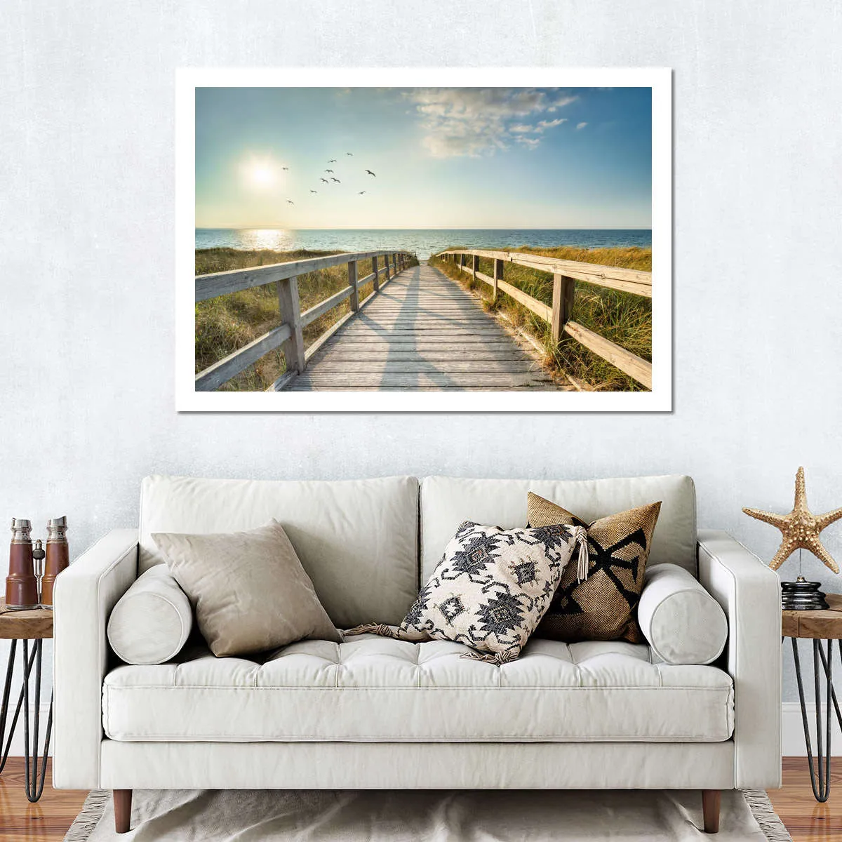 A Boardwalk To The Beach Wall Art