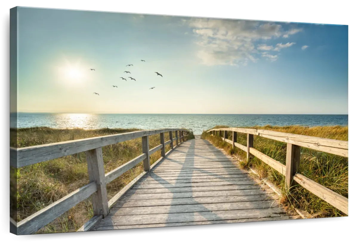 A Boardwalk To The Beach Wall Art