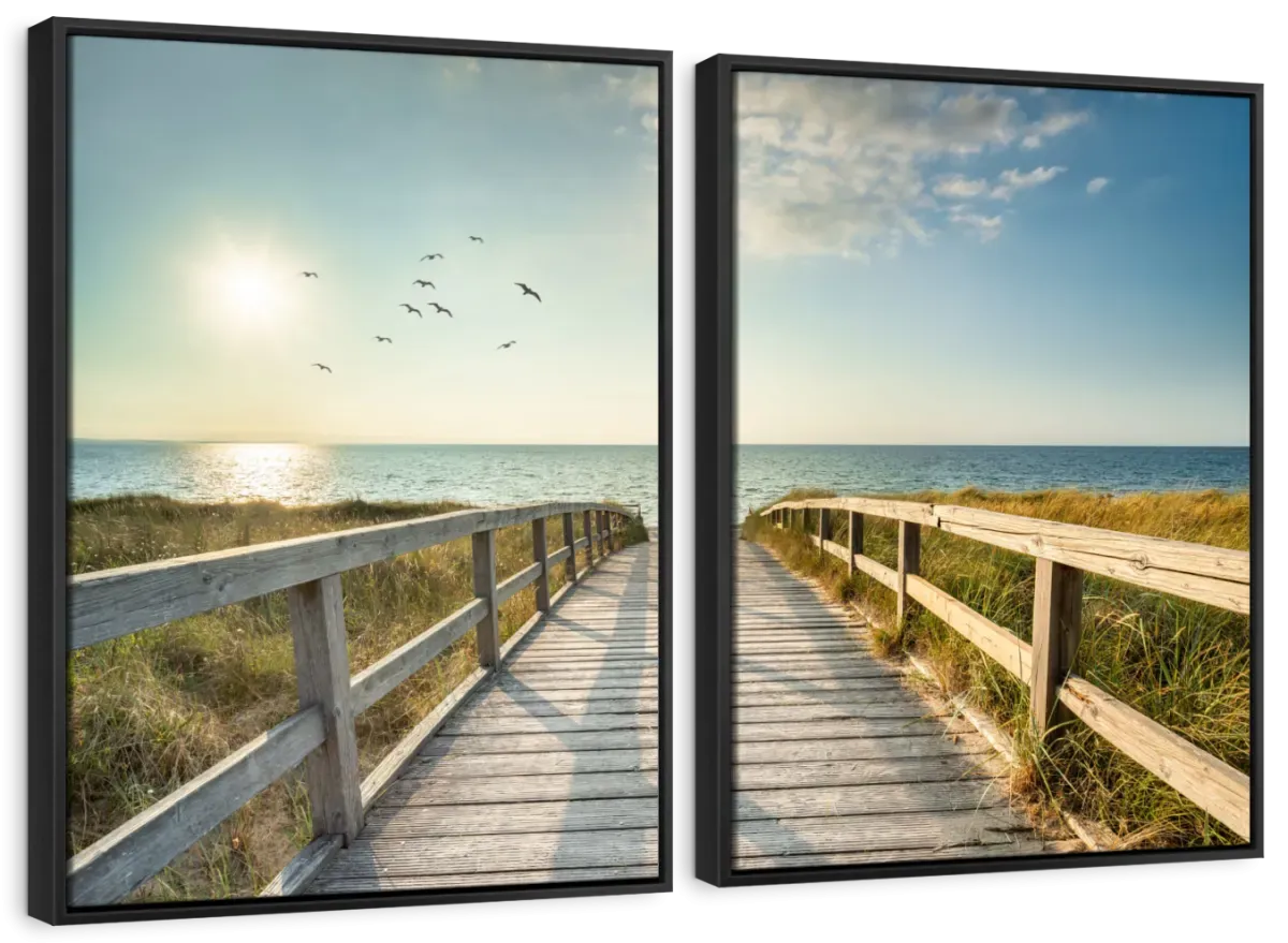 A Boardwalk To The Beach Wall Art