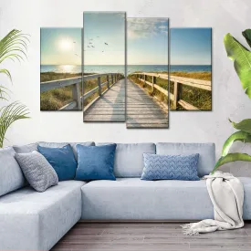 A Boardwalk To The Beach Wall Art