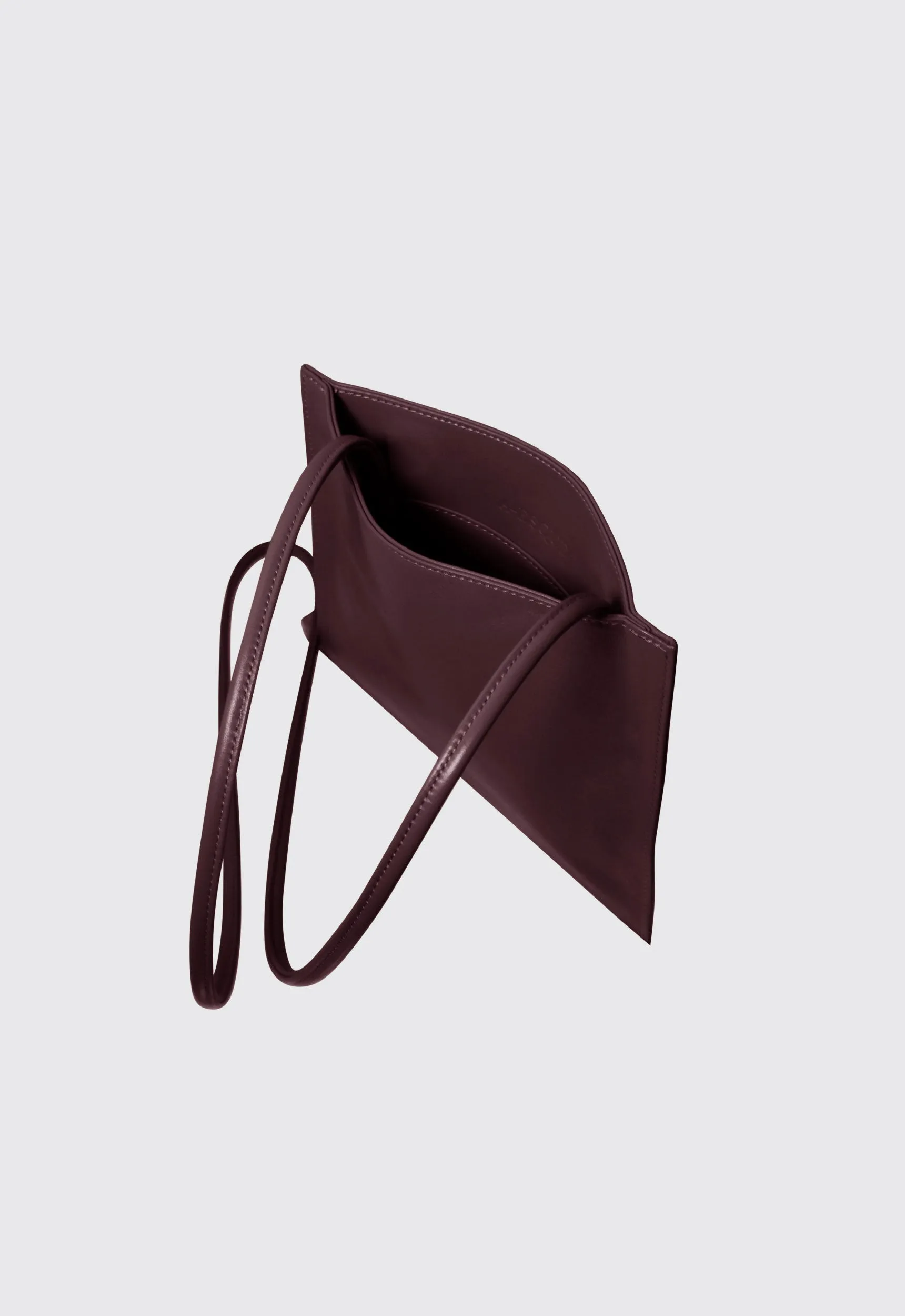 A ESQUE Leather Pocket Bag - Smooth Burgundy