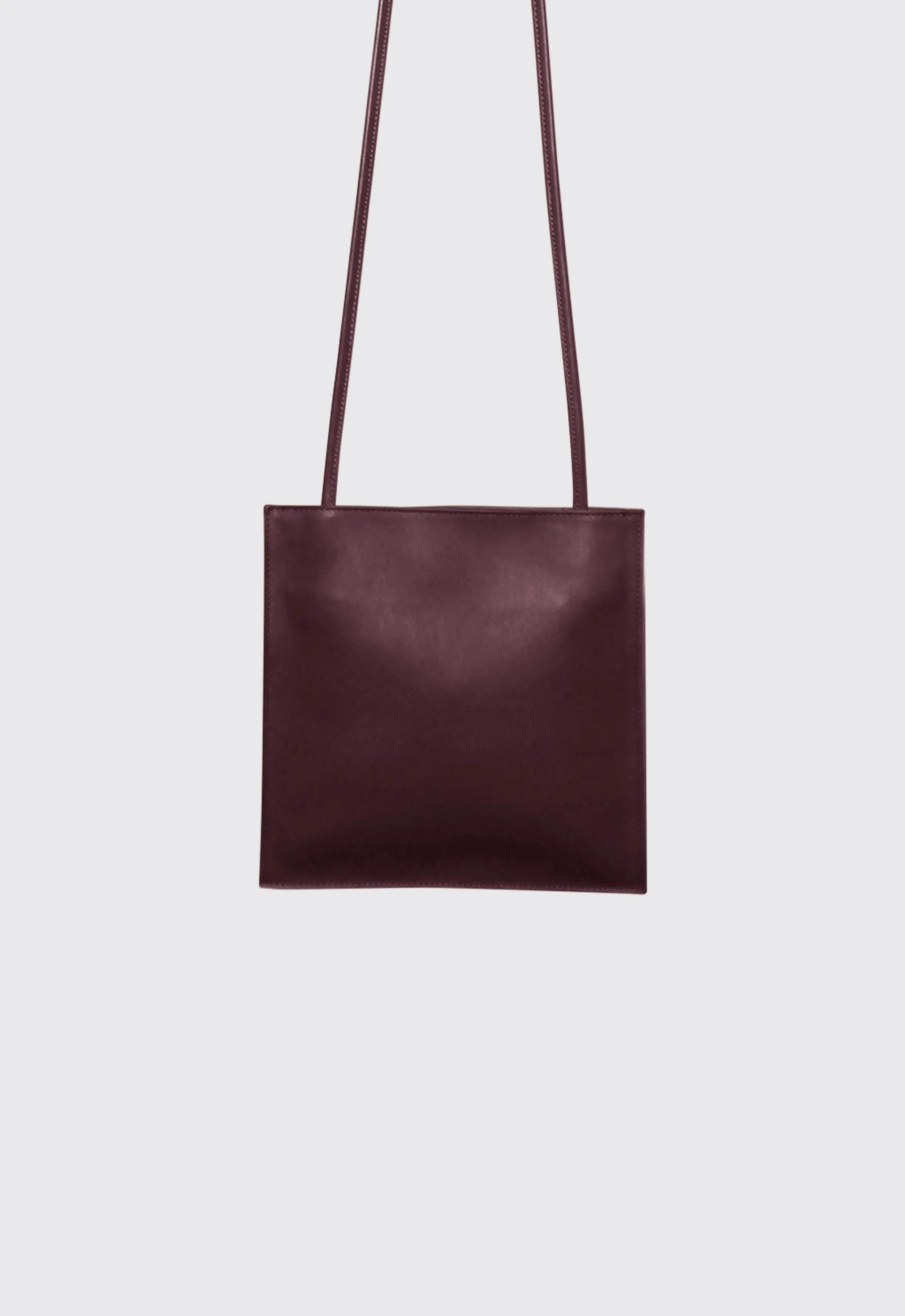 A ESQUE Leather Pocket Bag - Smooth Burgundy