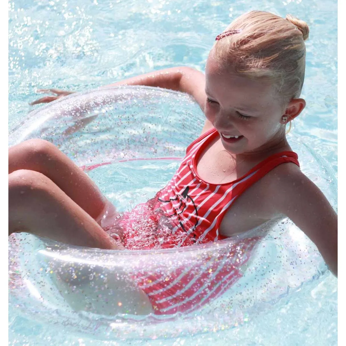 A Little Lovely Company Inflatable Swim Ring Glitter