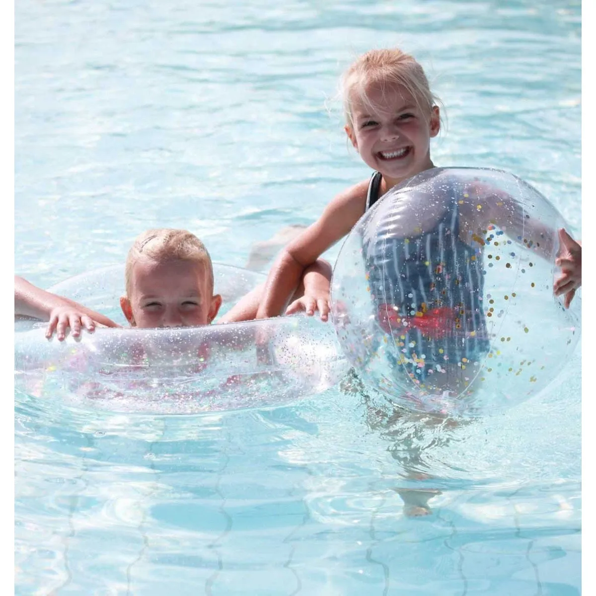 A Little Lovely Company Inflatable Swim Ring Glitter