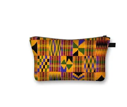 African Print Makeup and Cosmetic Bag