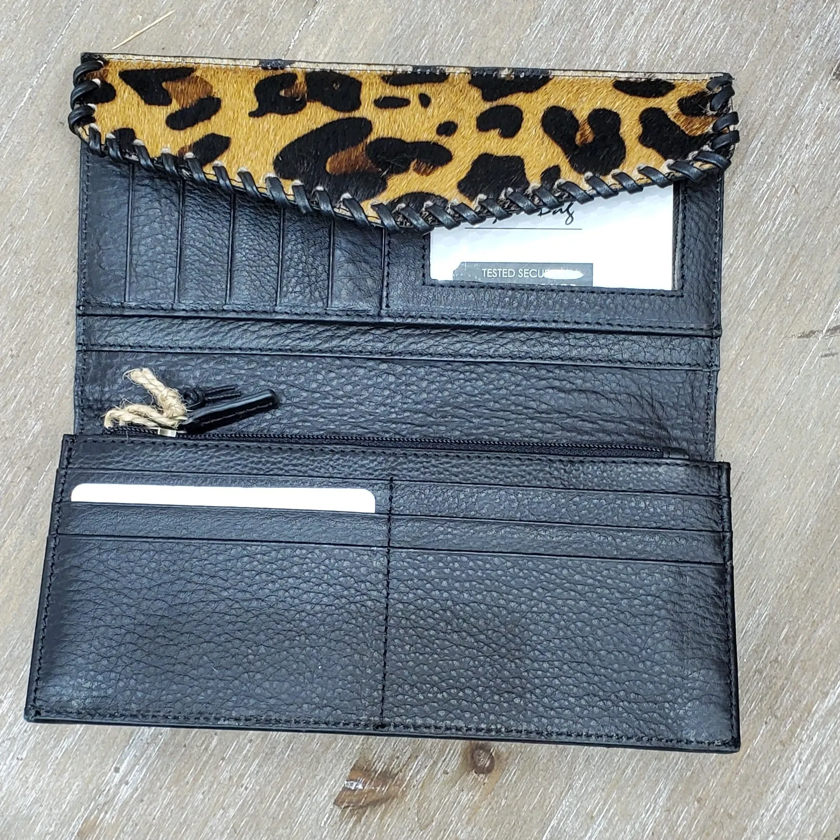 Amber Leopard Envelope Wallet*