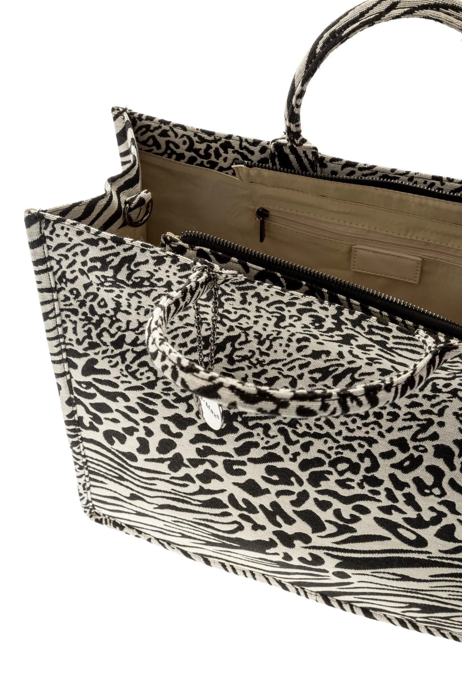 Animal Print Canvas Tote