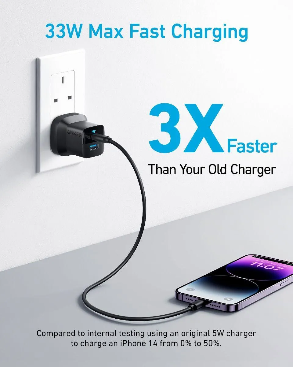 Anker 323 Charger (33W) - Black