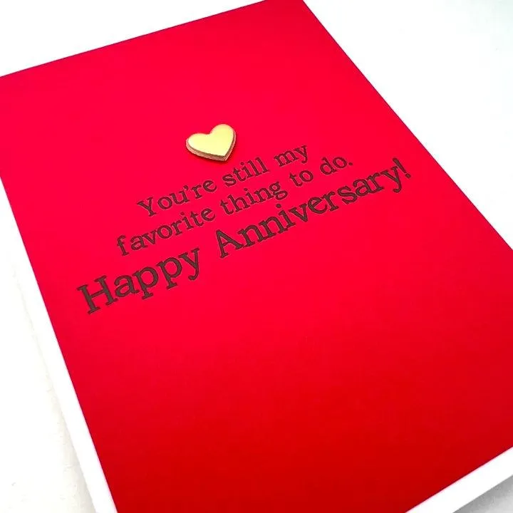 Anniversary Favorite Thing To Do Card