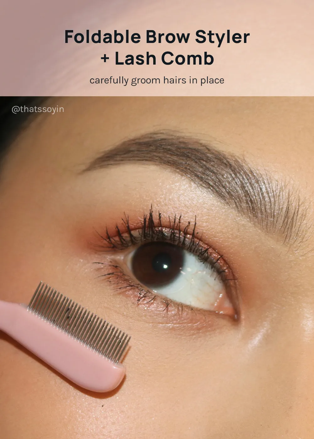 AOA Foldable Eyelash   Brow Comb