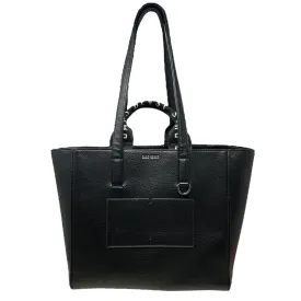 Archive Tote in Noir   Silver By Sans Beast, Size: Large