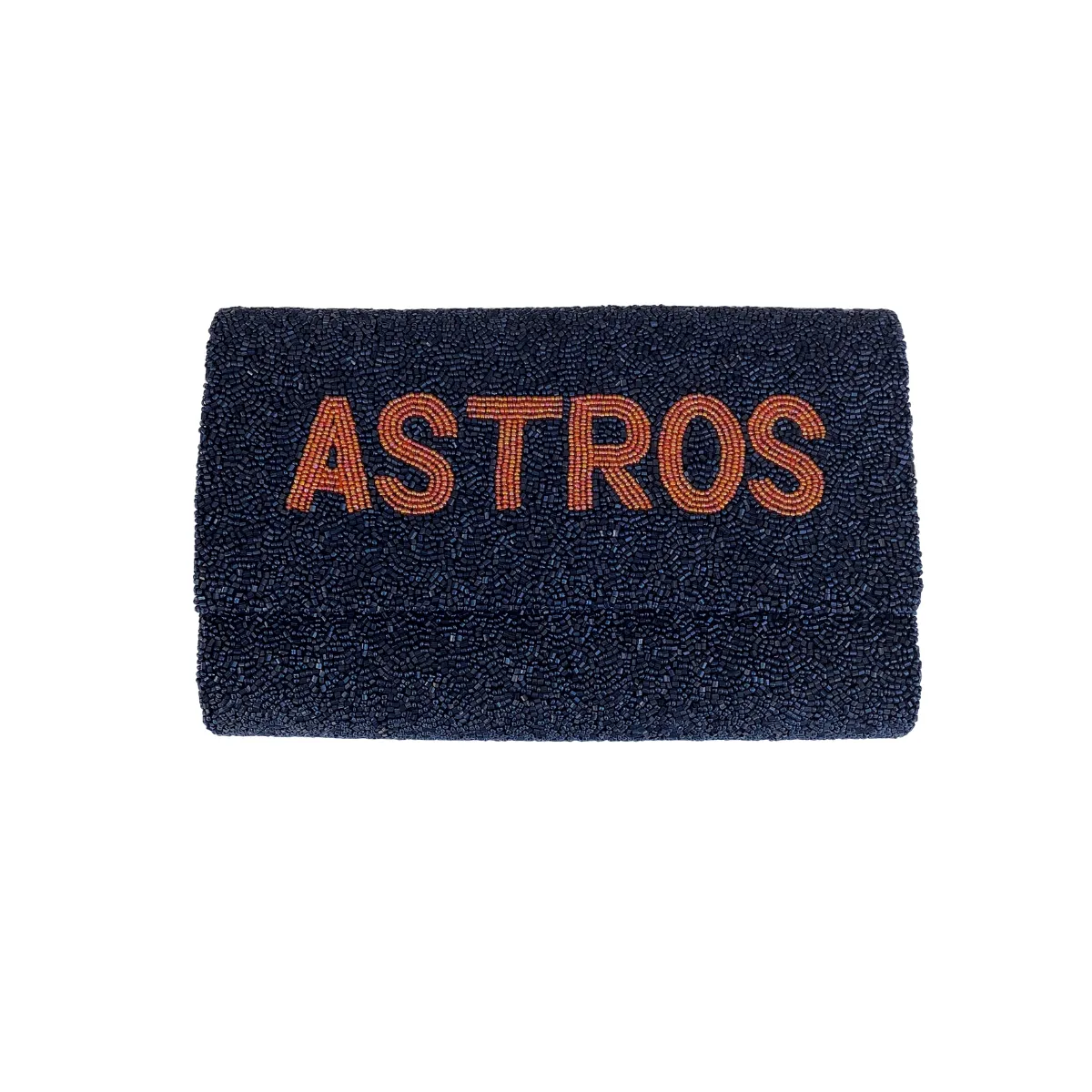 Astros Fully Beaded Clutch