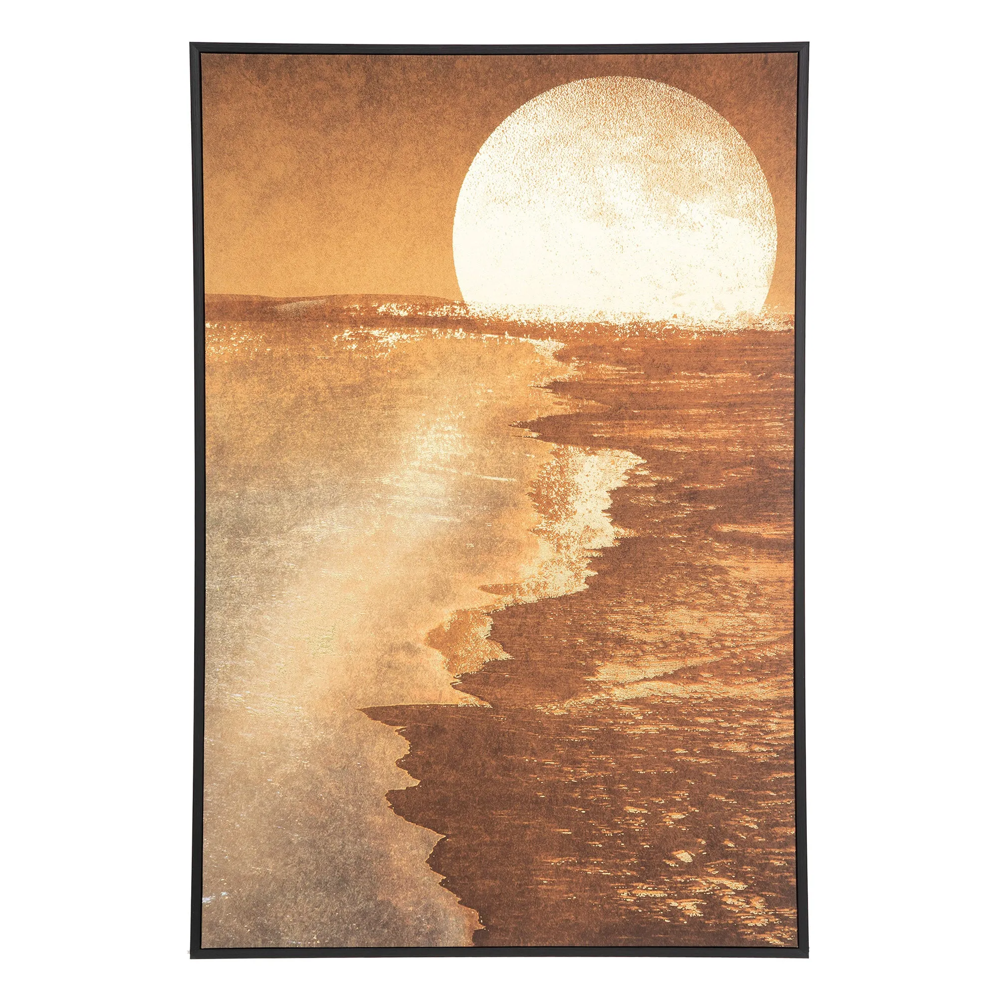 Atmosphera Soleil Framed Canvas Brown