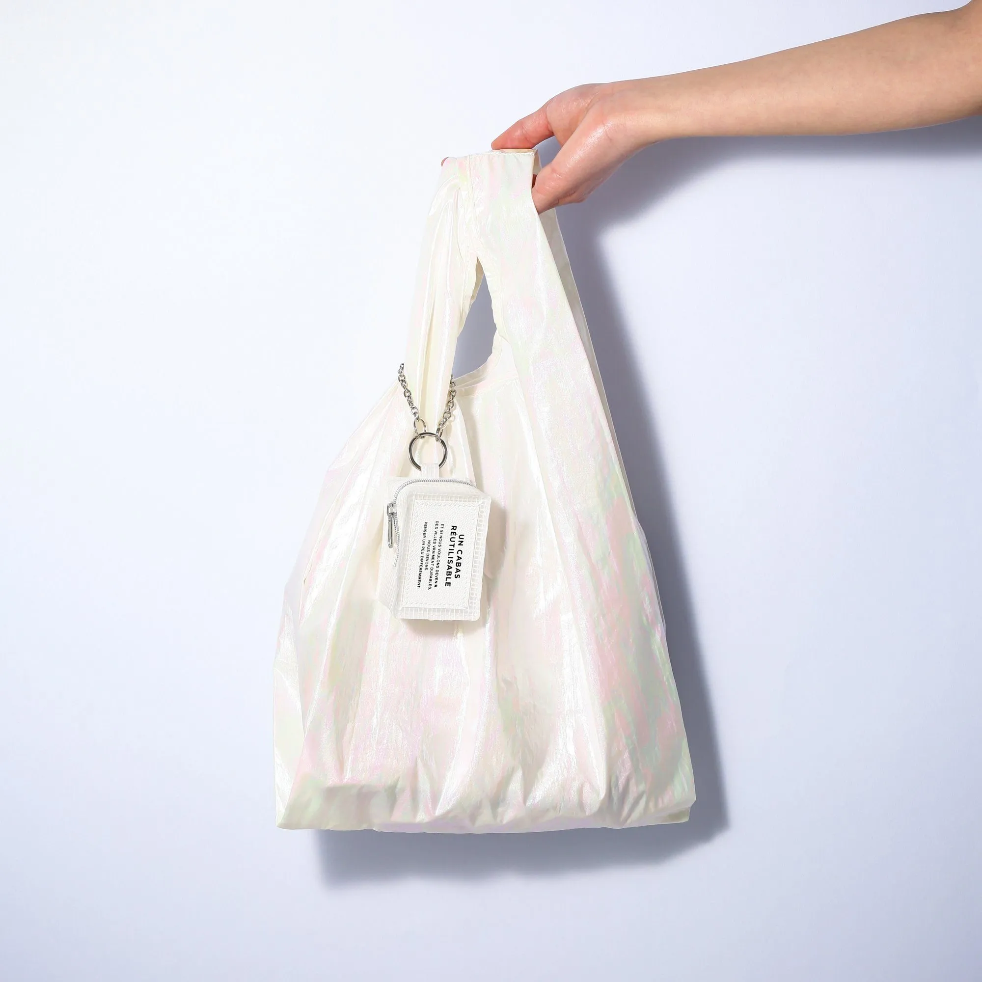 Bagcharm Ecobag Typo White