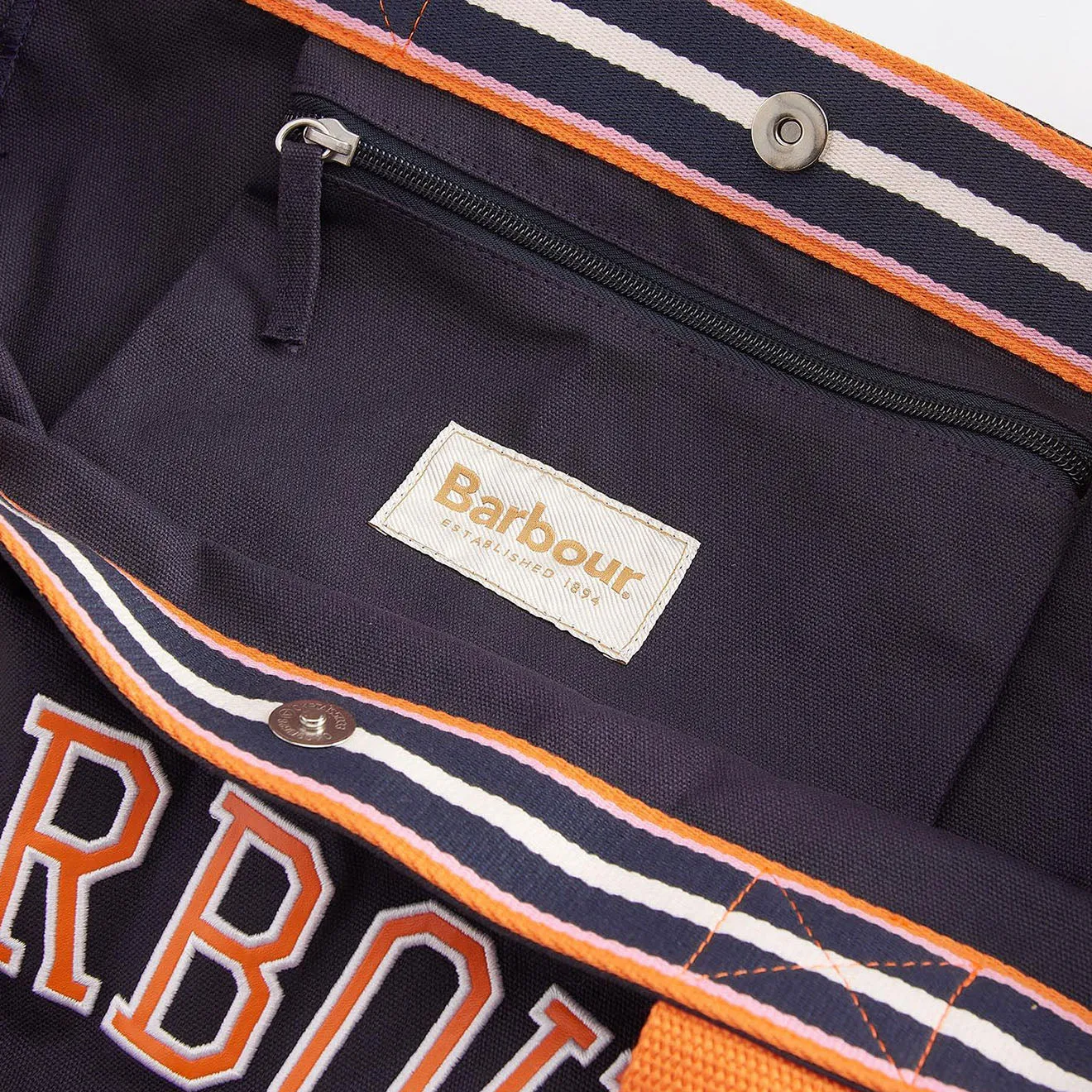 Barbour Logo Beach Bag Navy