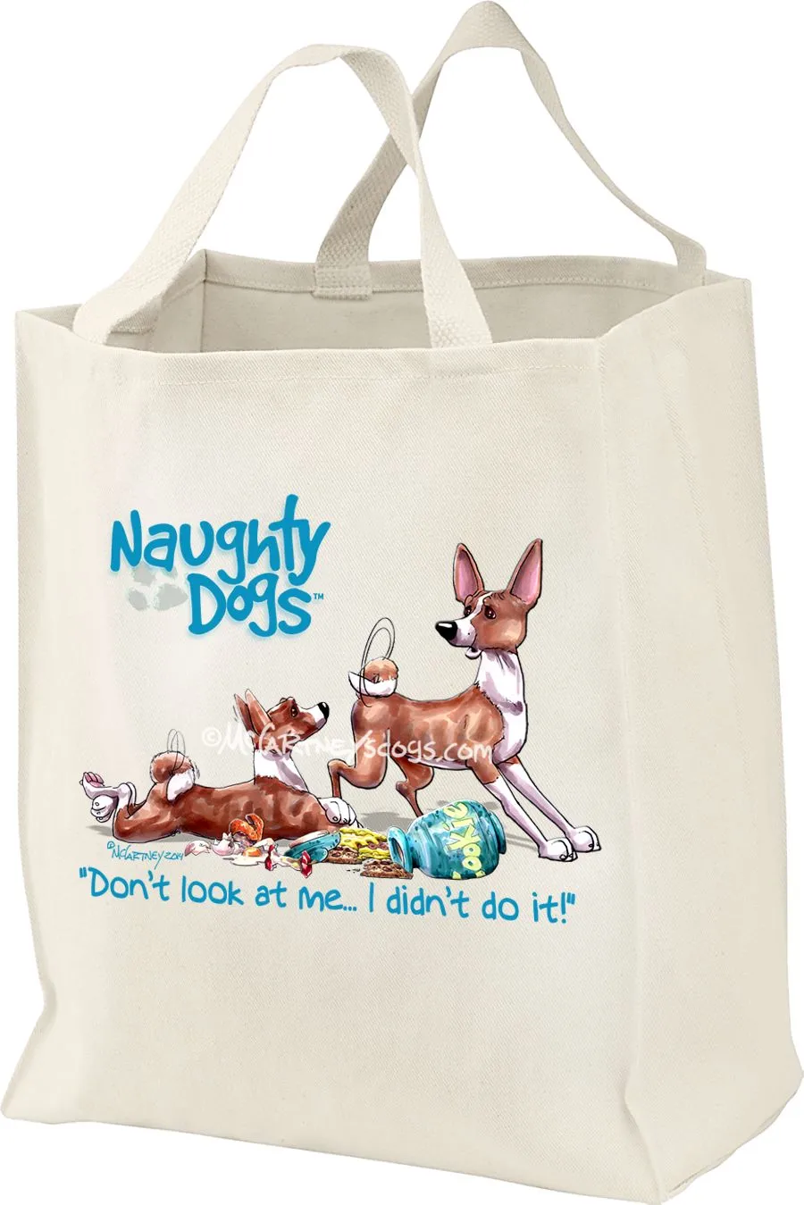 Basenji - Naughty Dog - Mike's Faves - Tote Bag