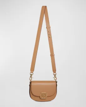 Bay Mini Polished Leather Crossbody Bag