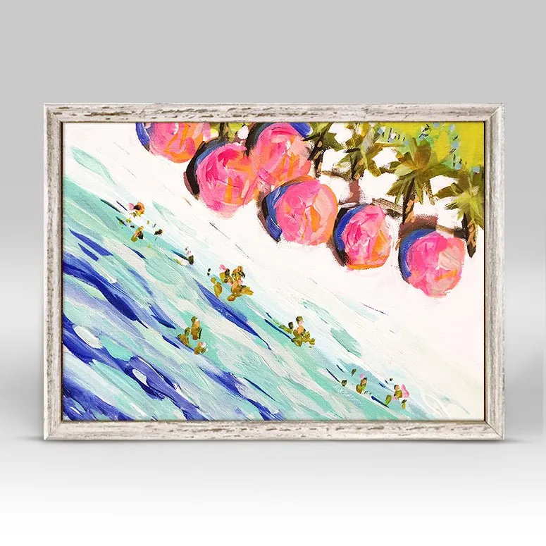 Beach Plane Mini Framed Canvas