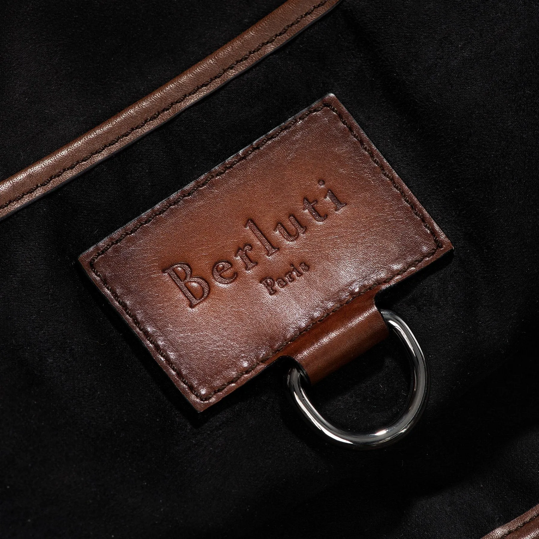 Berluti Scritto Brown Leather Tote