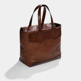 Berluti Scritto Brown Leather Tote