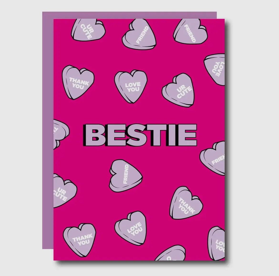 Bestie Heart Card