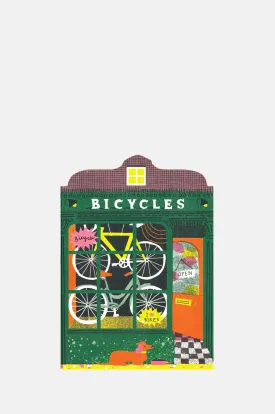 Bicycle Shop Die Cut Card