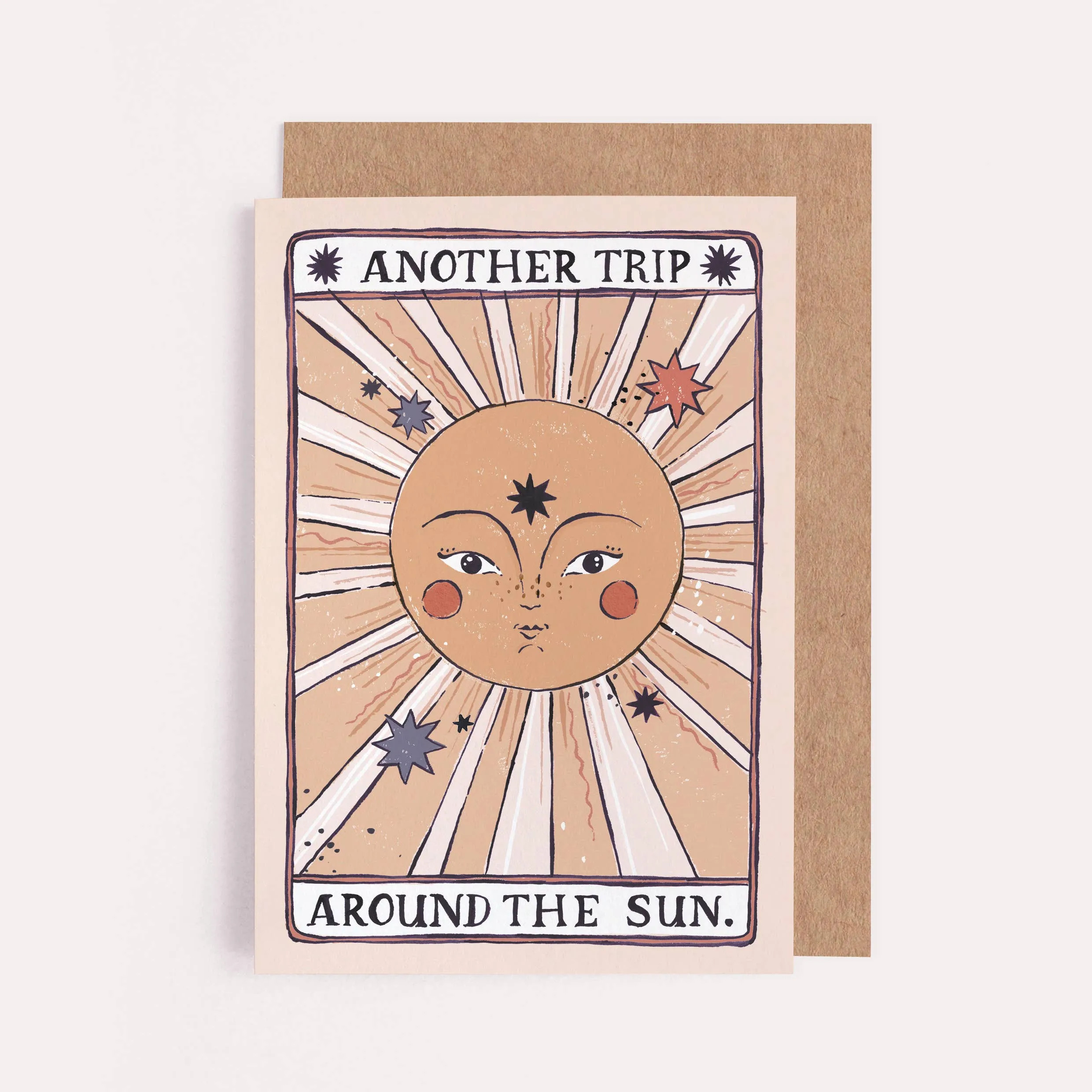 Birthday Greeting Card - Tarot Sun