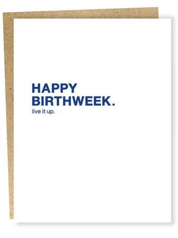 Birthweek Card