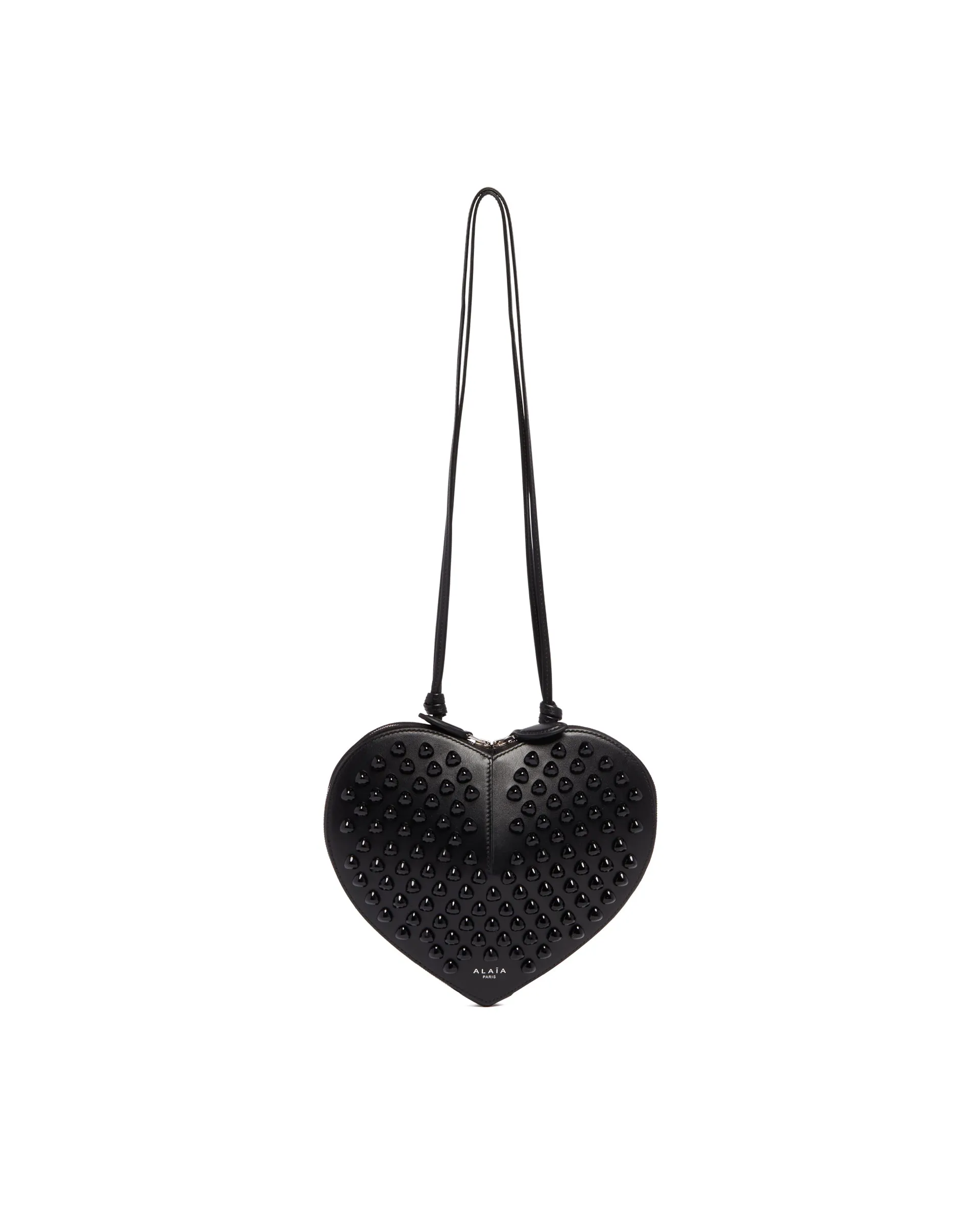 Black Leather Coeur Bag