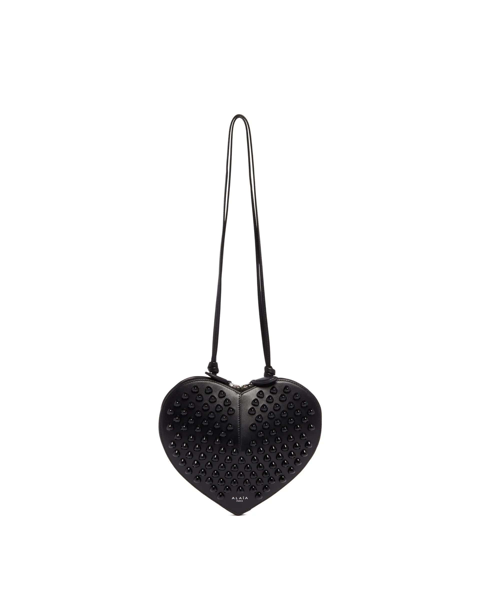 Black Leather Coeur Bag