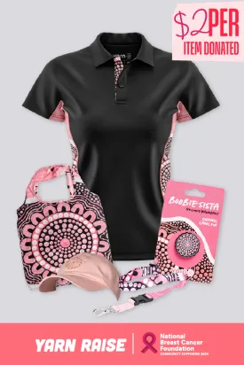 Boobie Sista Bamboo (Simpson) Women's Fitted Polo Boxed Bundle