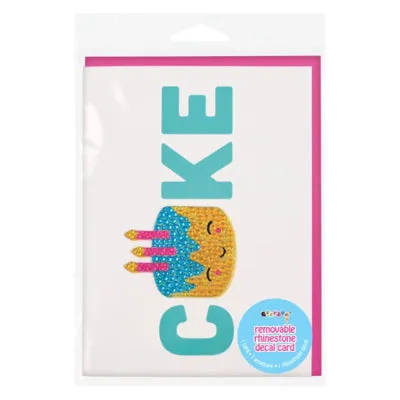 Cake Rhinestone Decal Card