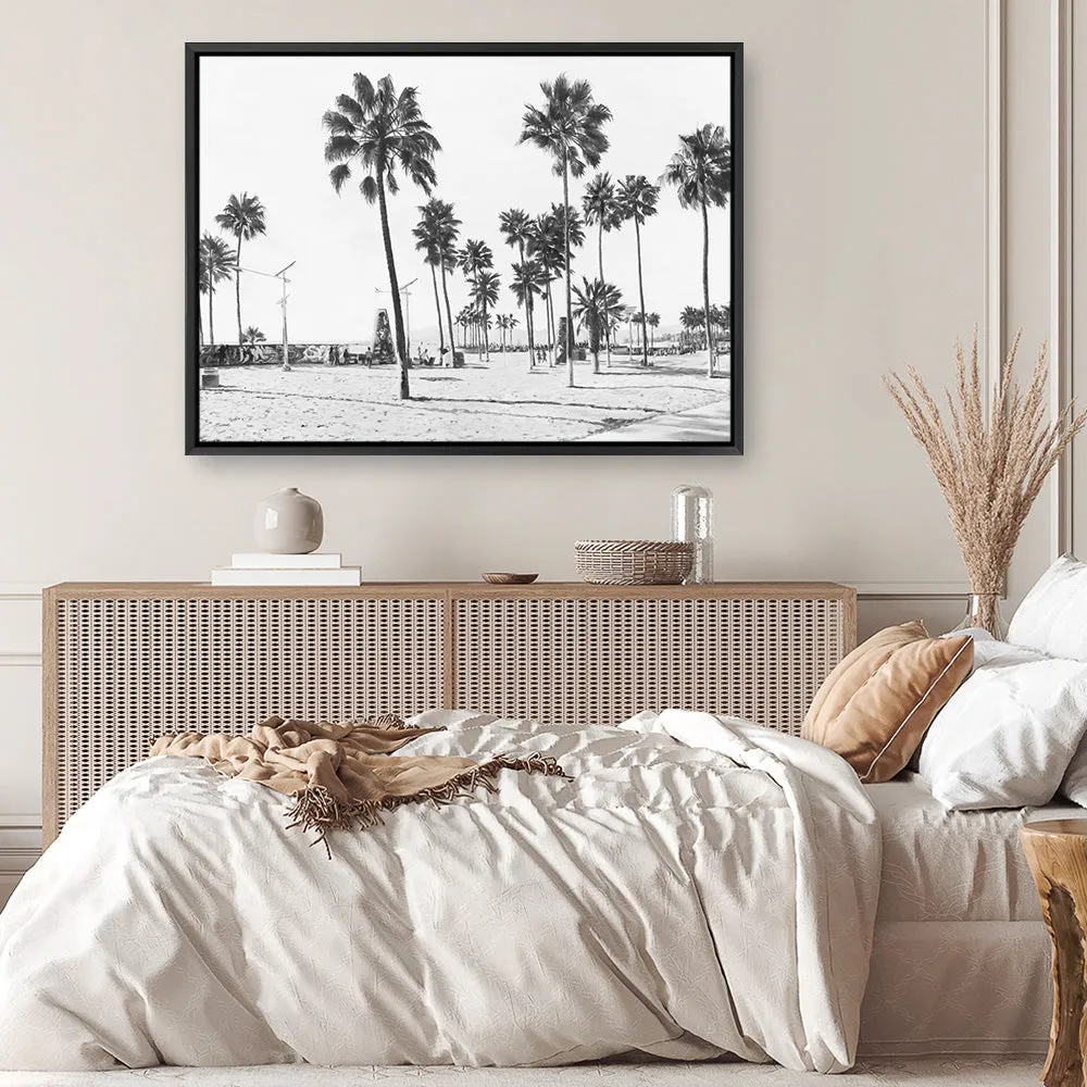 California Foreshore B&W Canvas Print