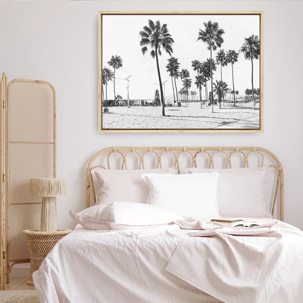 California Foreshore B&W Canvas Print