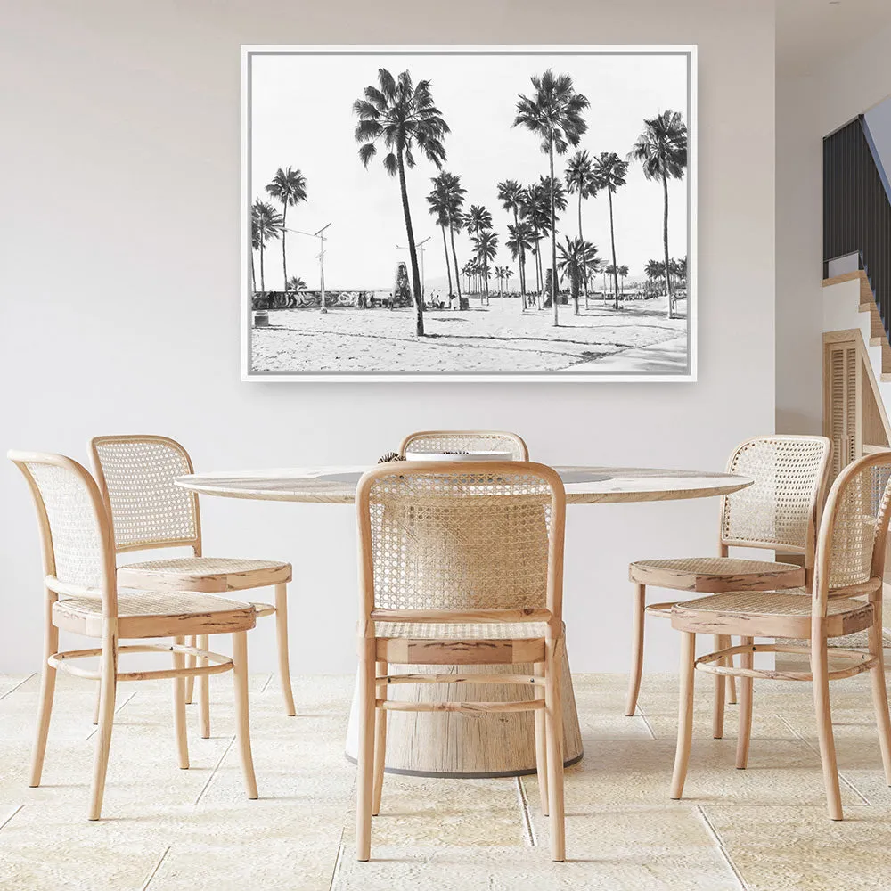 California Foreshore B&W Canvas Print