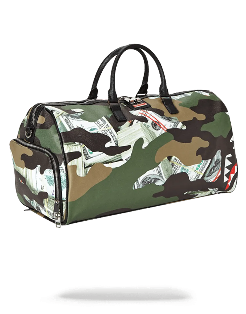 CAMO MONEY SHARK DUFFLE