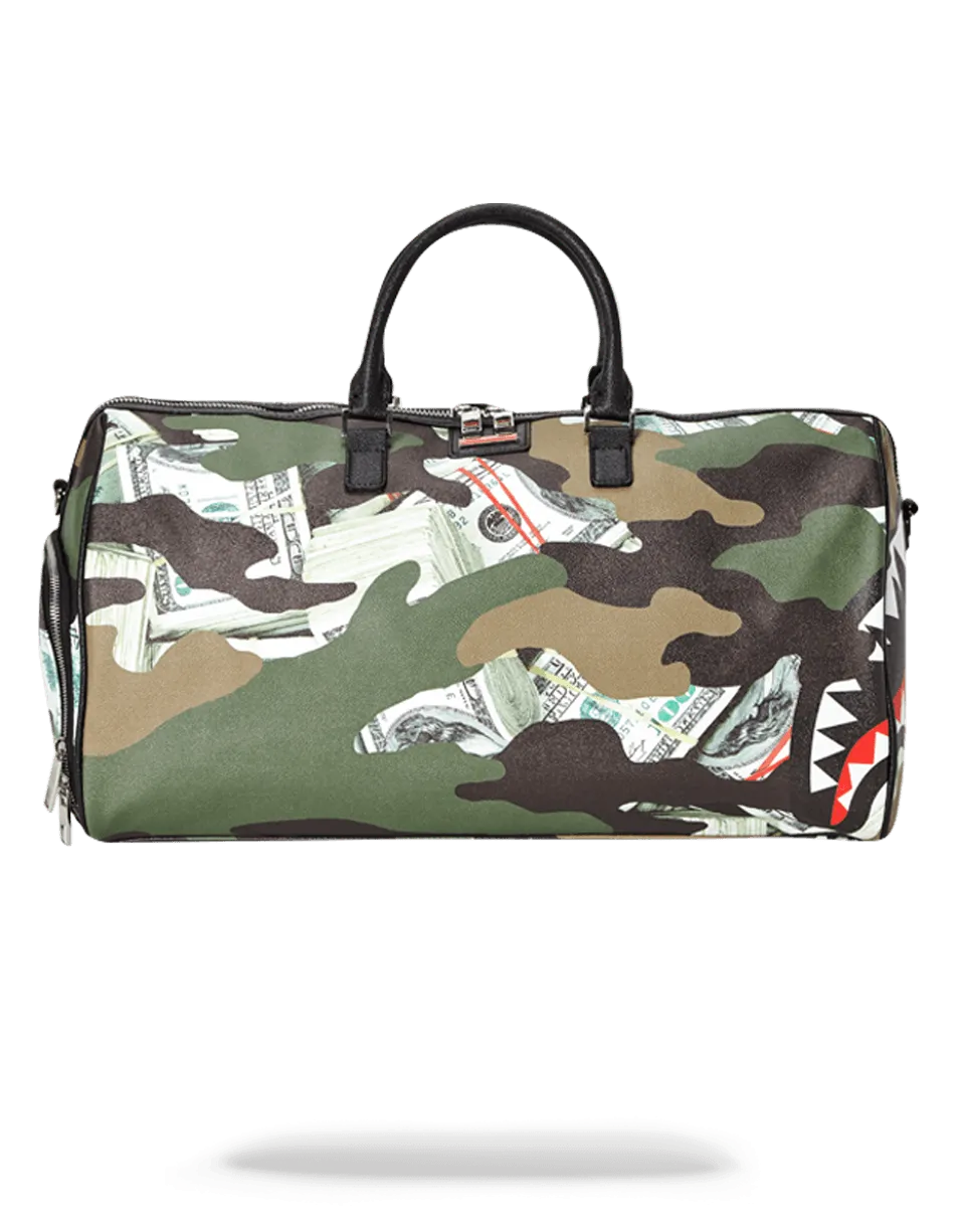 CAMO MONEY SHARK DUFFLE