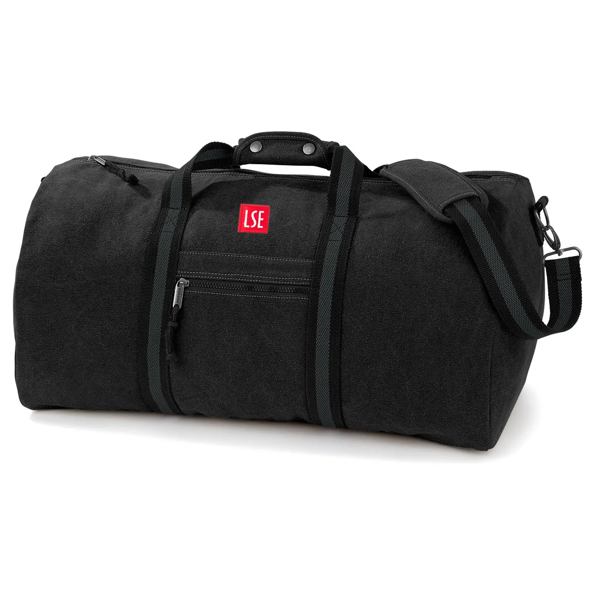 Canvas Holdall Bag - Black