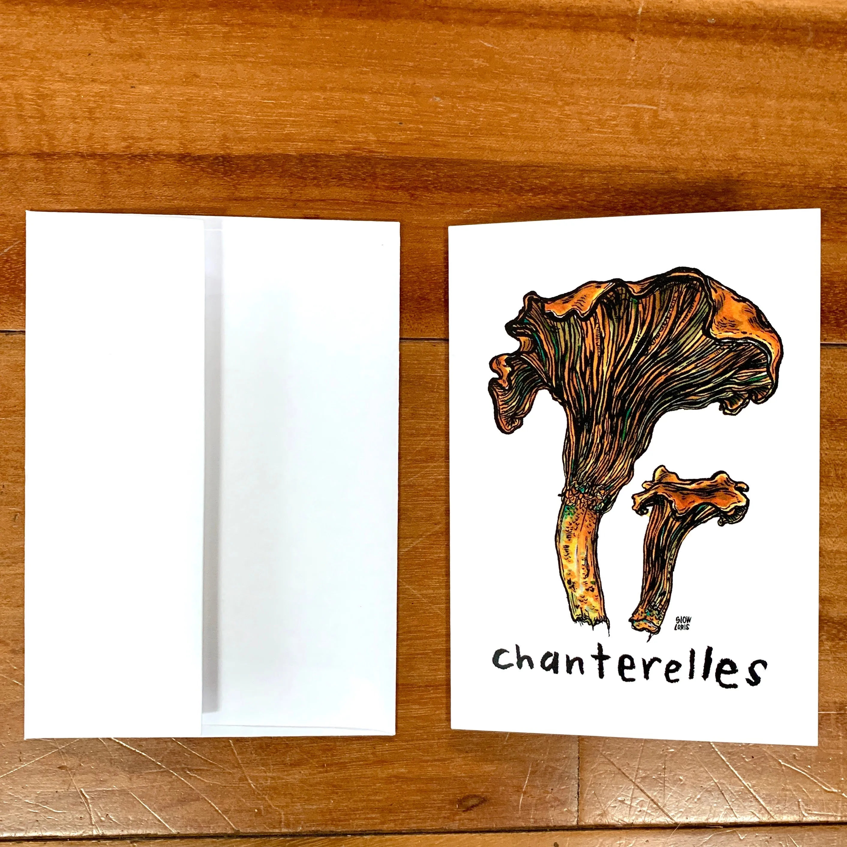 Chanterelle Mushrooms Greeting Cards