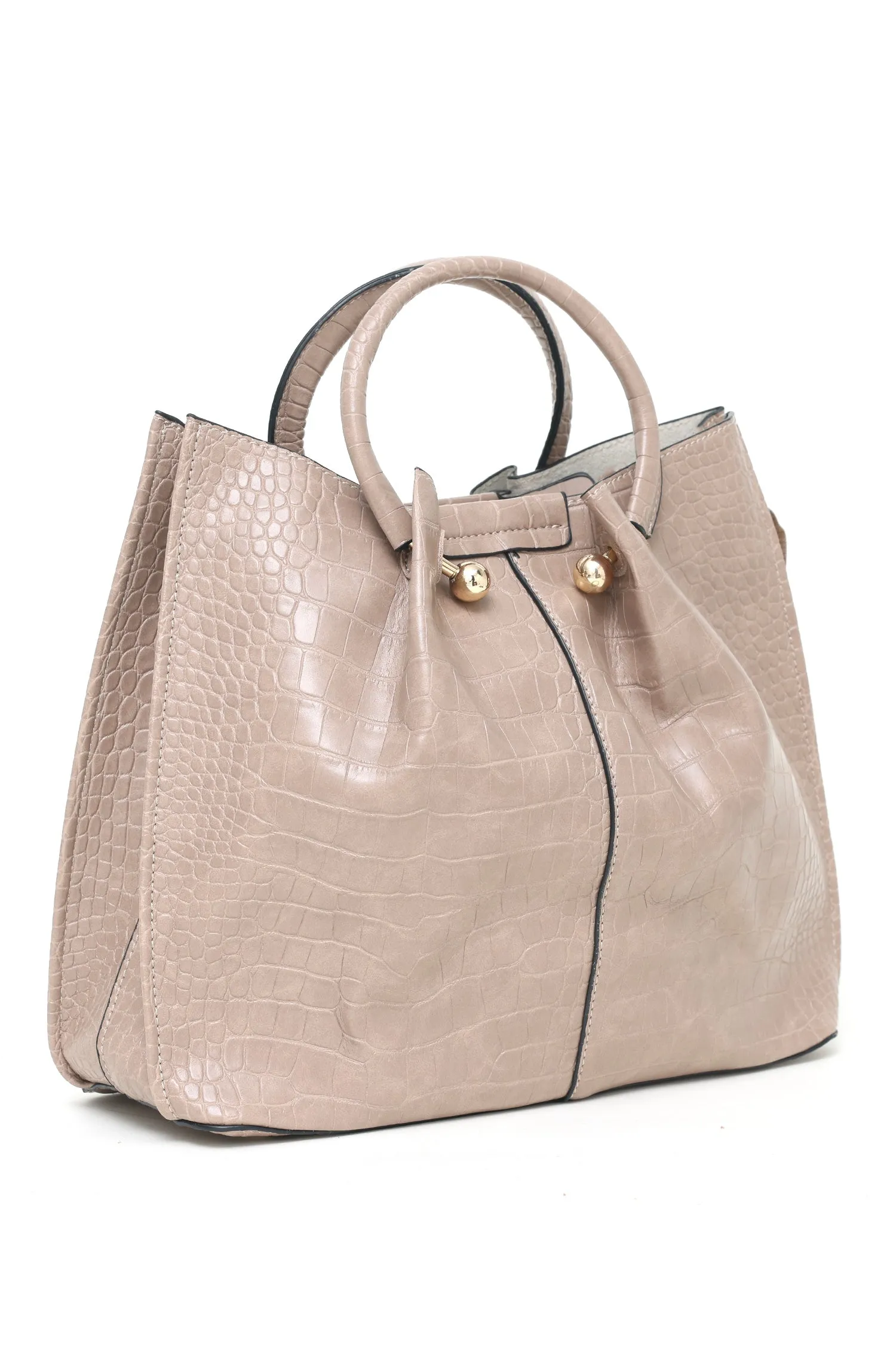 CLASSIC LEATHER BAG-APRICOT