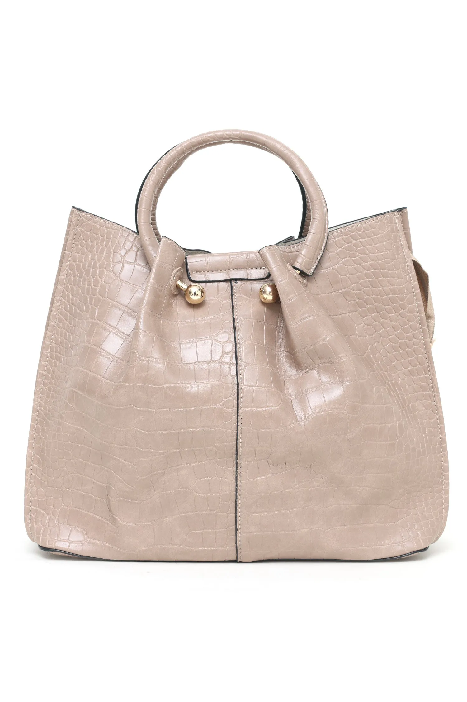 CLASSIC LEATHER BAG-APRICOT