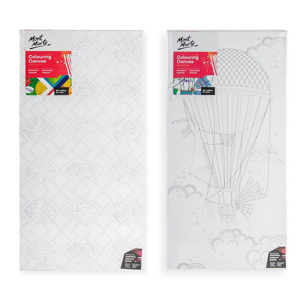 Colouring Canvas Bundle Signature 30 x 60cm (11.8 x 23.6in) - 2 Pack