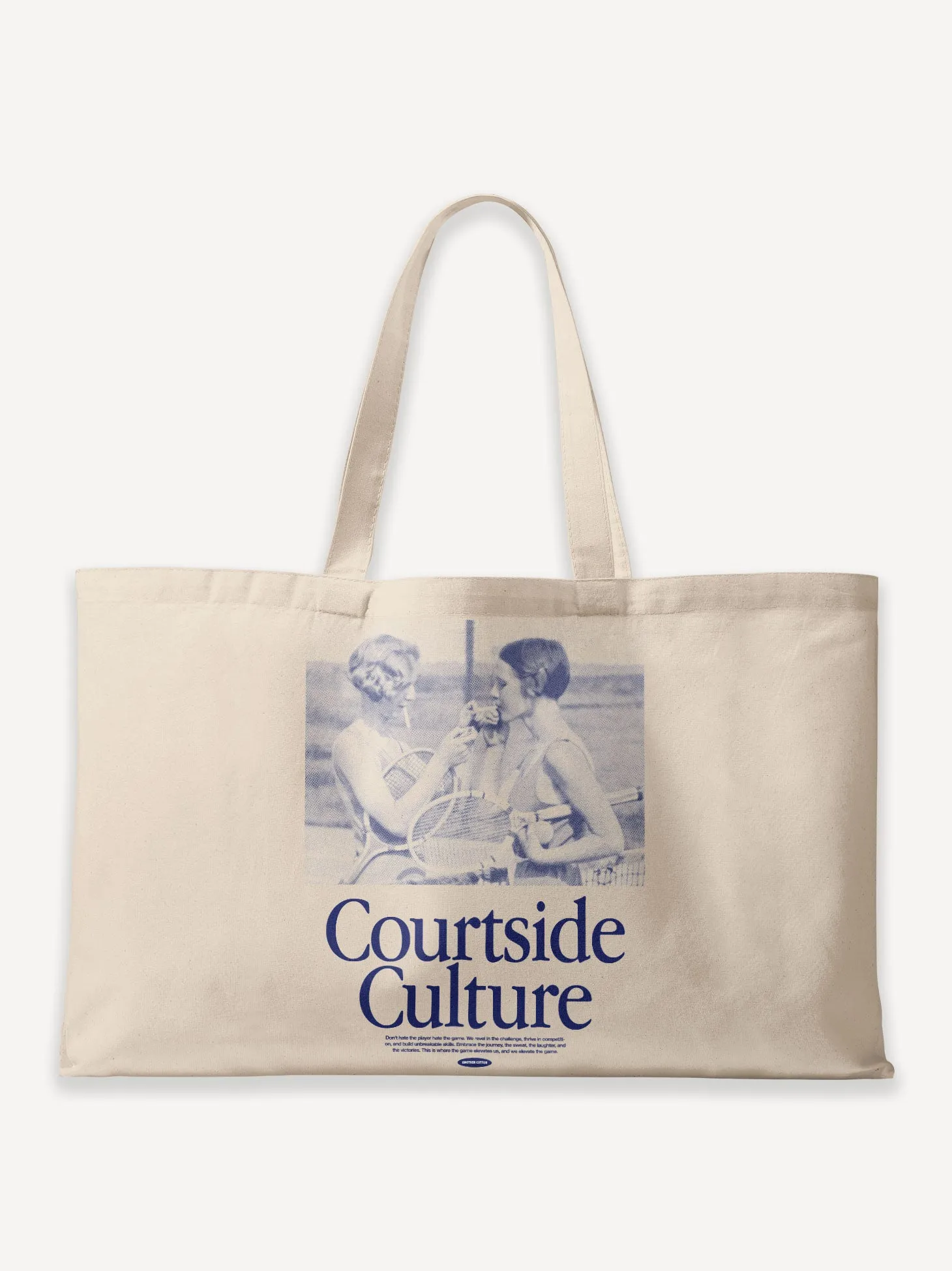 Courtside Culture Oversized Canvas Bag