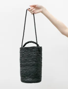 Cylinder Basket Bag Black