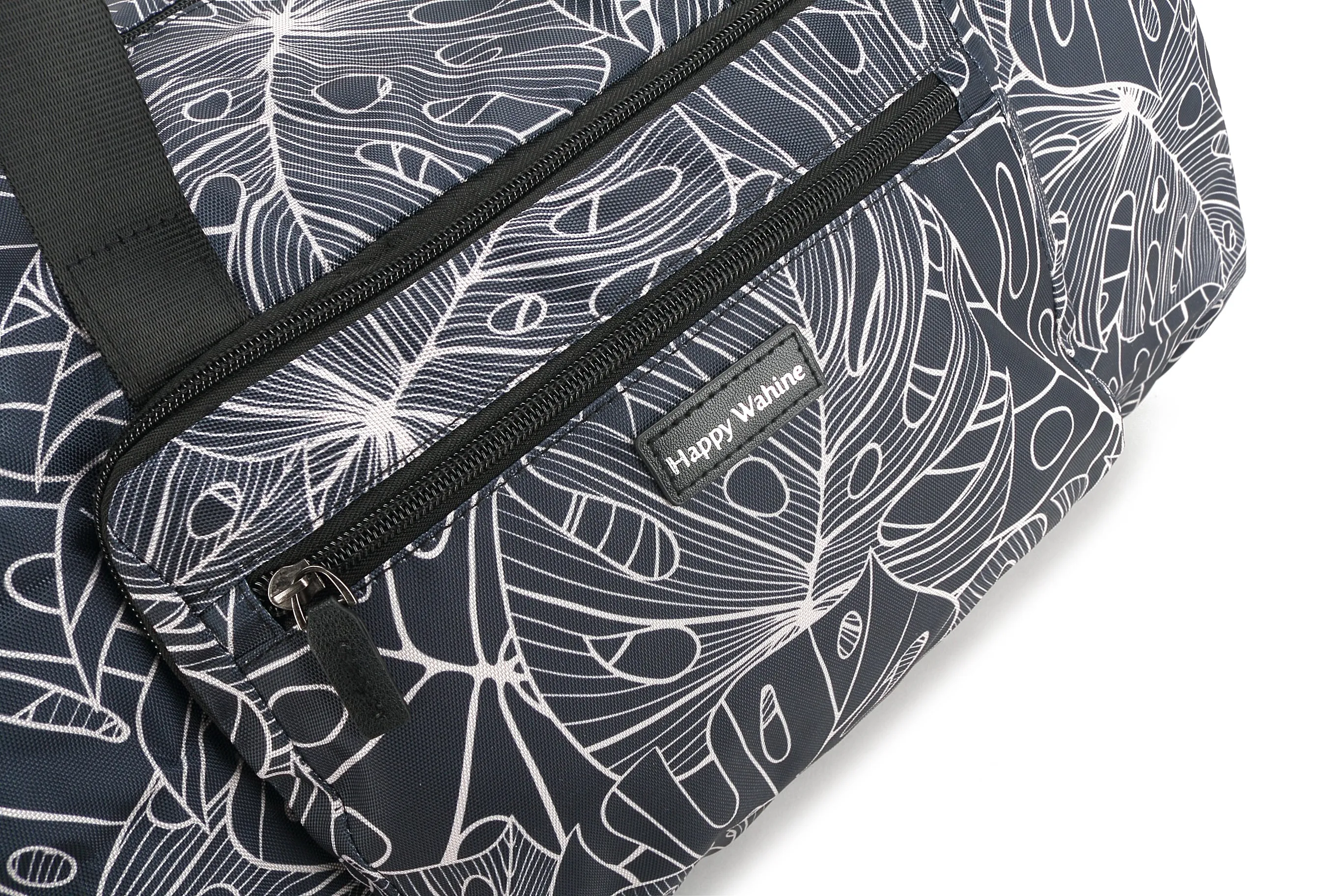 Duffle Bag Stephanie Monstera Lines Navy