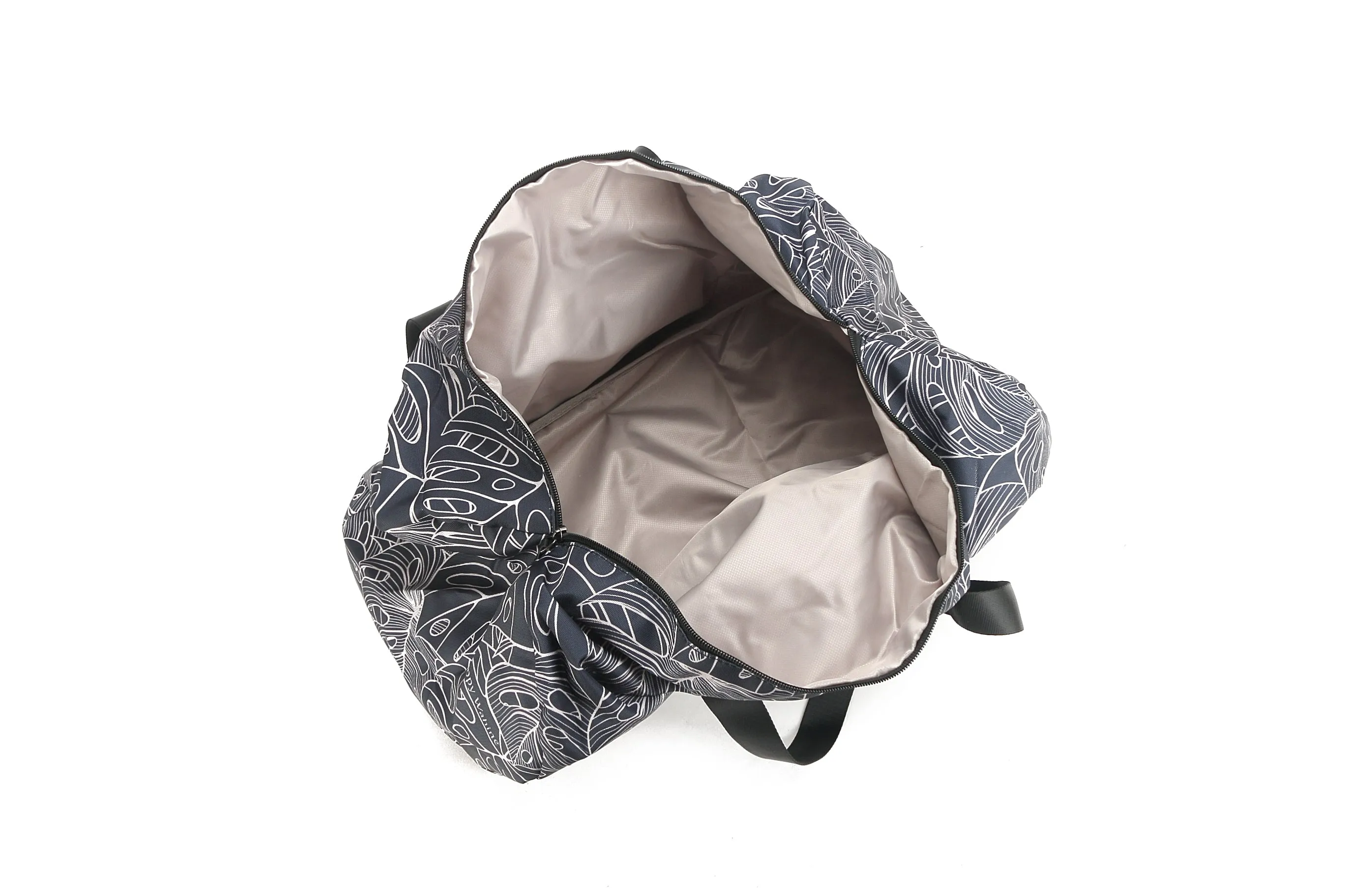 Duffle Bag Stephanie Monstera Lines Navy